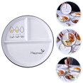 thumbnail image 3 of Platos divididos Cena para niños Platos para el almuerzo Platos divididos de cerámica Cena Platos para postres Bandeja para servir refrigerios para la fiesta de Navidad Suministros para la casa Niños Fason LKX-1232, 3 of 7