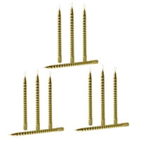 Avdolw Set of 12 Elegant Threaded Taper Candles - Glossy Metallic Finish - Non-Drip Soy Wax for Clean Burn - Perfect for Holiday Decor, Dinner Parties, Weddings, and More