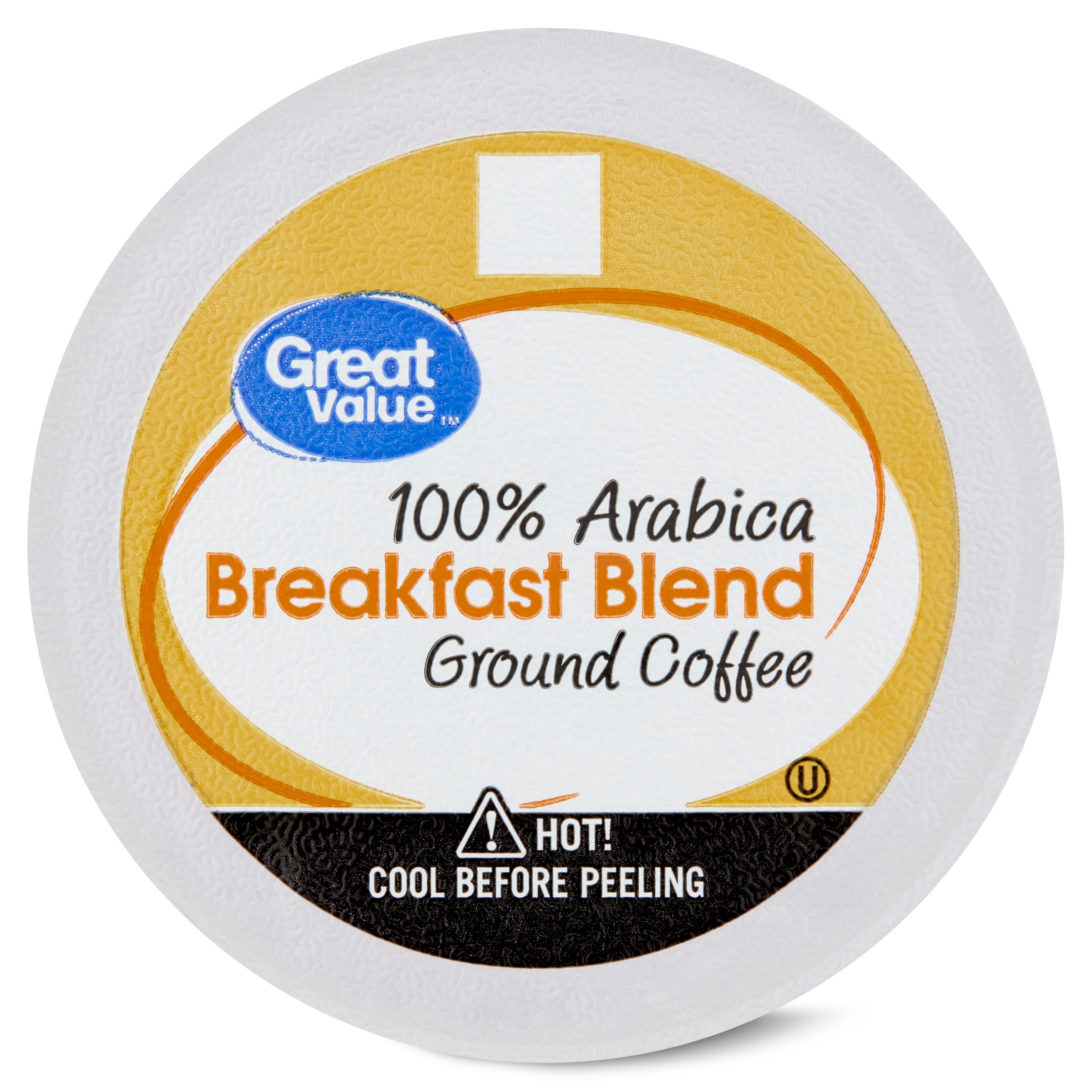 Great Value 100% Arabica Breakfast Blend Medium Roast Ground Coffee Pods, 12 Ct - image 3 of 9