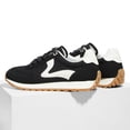 thumbnail image 6 of LUCKY STEP Womens Fashion Sneakers Trendy Tennis Shoes Stylish Retro Casual Shoes,Black, 6 of 7