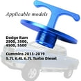 thumbnail image 7 of chasenew Aluminum Alloy Oil Filter Plug tool, for Dodge Ram 2500, 3500, 4500, 5500. 5.7L 5.9L 6.4L 6.7L Cummins Turbo Diesel MO285 05083285AA Oil Filter Cap Off Tool-car accessories （Blue）, 7 of 7