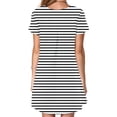 thumbnail image 4 of Chemises à Manches Courtes pour Femmes Robe T-Shirt d'Été Décontractée pour Femmes Tunique Ample à Manches Courtes avec Poches pour Femmes Robe d'Été Ample pour Femmes Robe T-Shirt Femme, 4 of 10