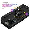 thumbnail image 4 of Feishell Hybrid Armor Phone Case for Samsung Galaxy S25 Ultra,Military Grade Shockproof 360 Rotatable Metal Ring Holder Kickstand Support Magnetic Car Mount Dual Layer Protective Phone Cover,Black, 4 of 7