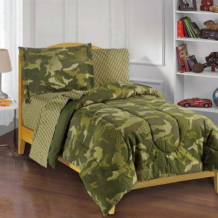 My Room Green Geo Camo Bed In A Bag Bedding Set Multiple Sizes