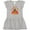 AC-Heather Grey, variant on Happy Thanksgiving Cute Turkey in Pilgrim Hat Girls Toddler Dress