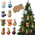 thumbnail image 3 of Acrylic 2D Animal Ornaments for Christmas Tree, Wreaths, Bouquets and Shelf Displays, Ideal for Animal Lovers, 3 of 9