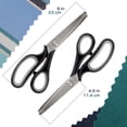 thumbnail image 3 of JubileeYarn Professional Grade Pinking Shears - 9" Serrated Stainless Steel - Black & Grey - 1 Unit, 3 of 7