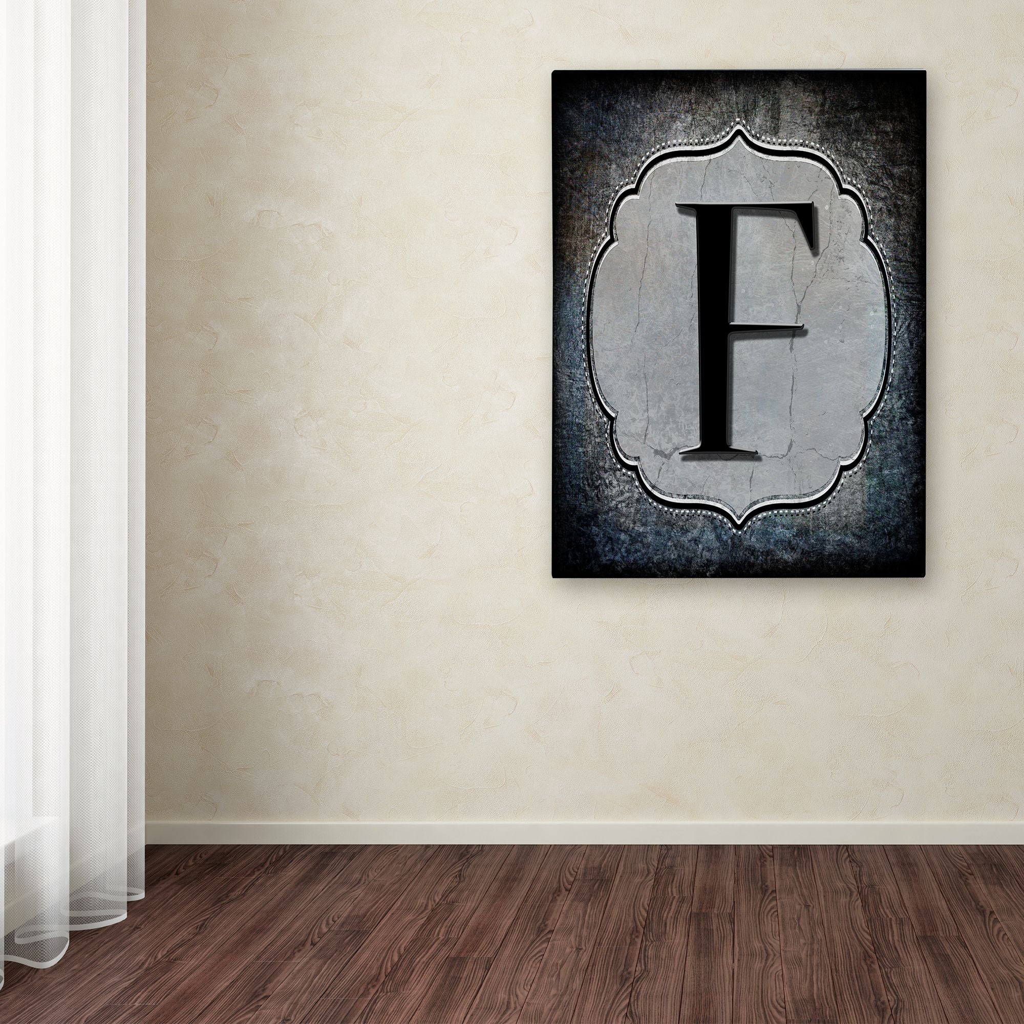 Trademark Fine Art 'Letter F' Canvas Art by LightBoxJournal