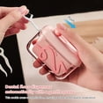 thumbnail image 7 of Automatic Pop-Up Tooth Floss Dispenser, Portable Refillable Dental Floss Case, Travel Floss Holder for Bathroom, Office, Travel (Pink), 7 of 7