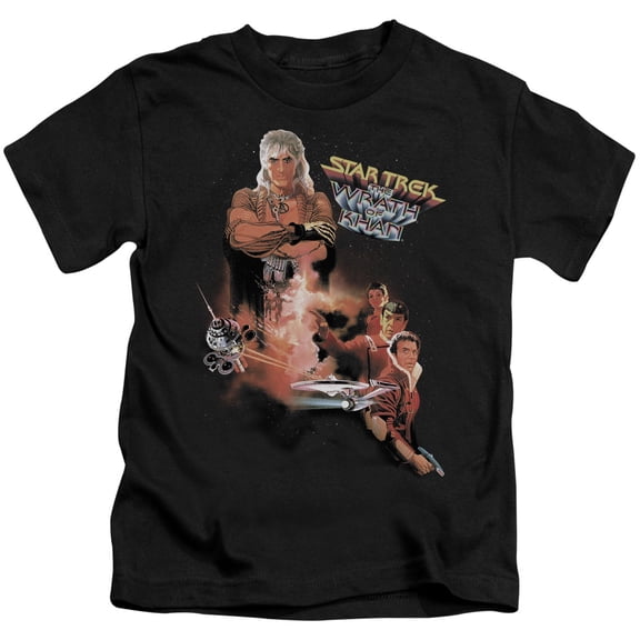 Star Trek Wrath Of Khan(Movie) Youth 18/1 T-Shirt Black
