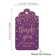 thumbnail image 5 of Inkdotpot Rose Gold Foil Paper Hang Tags ThankYou For Celebrating With Me Birthday Favor Tags 50 Pack, 5 of 6