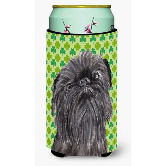 Carolines Treasures SC9573TBC Brussels Griffon Lucky Shamrock St. Patricks Day Tall Boy Hugger Tall Boy multicolor