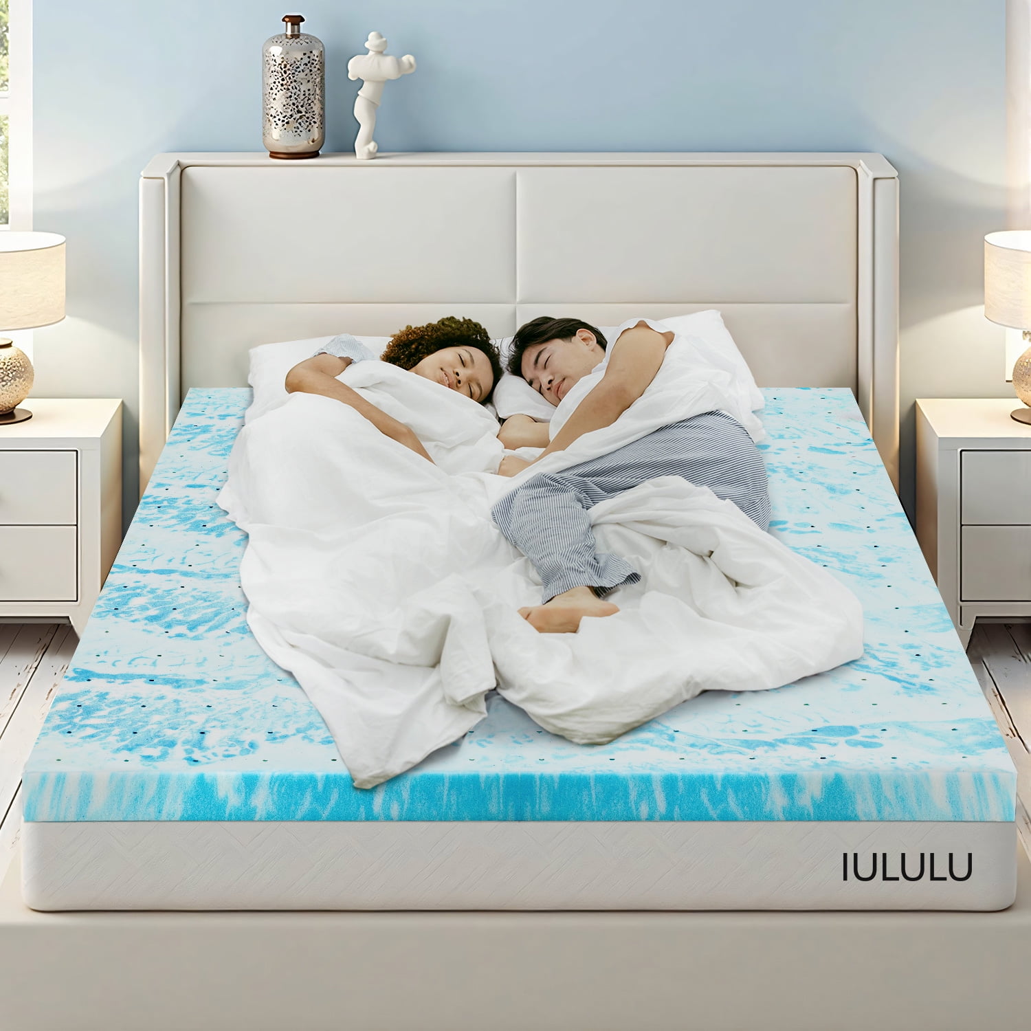 3 inch Full Gel Infused Mattress Topper, Memory Foam Mattress Topper