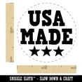 thumbnail image 2 of USA Made with Stars Fun Text Self-Inking Rubber Stamp Ink Stamper - Blue Ink - Medium 1 Inch, 2 of 7