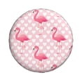 thumbnail image 2 of Bingfone Cute Flamingo With Heart Spare Tire Cover Weatherproof Universal Wheel Protectors For Rv Camper Travel Trailer Suv Truck 17 Inch, 2 of 9