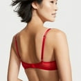 thumbnail image 4 of Victoria's Secret Lipstick Red Dream Angels Wicked Unlined Sheer Mesh & Bow Balconet Bra 36DDD NWT, 4 of 4