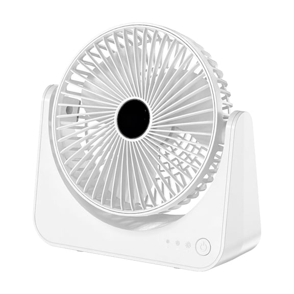 Small Desk Fan 7-Inch, 3 Speeds Strong Airflow Portable Desktop Fan Rotate Quiet USB Fan for Bedroom, Home, Office, Travel,White