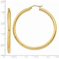 thumbnail image 3 of 14k Polished 3mm Round Hoop Earrings, 3 of 3