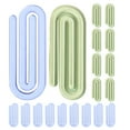thumbnail image 1 of KAKOWELY clips jumbo pour Papier 50 Pcs Petits clips Mignons pour Documents clips en Plastique Mini clips Mémo 2.17"X1.61"X0.08 Pouces, 1 of 5