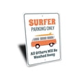 thumbnail image 3 of Surfer Van Parking Only Novelty Sign, Metal Wall Decor - 10x14 inches, 3 of 4