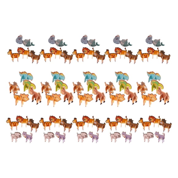 Rompecabezas 3D, juguetes educativos, creativos, habilidades motoras finas para preescolar, rompecabezas de animales, juguetes Montessori para niños y