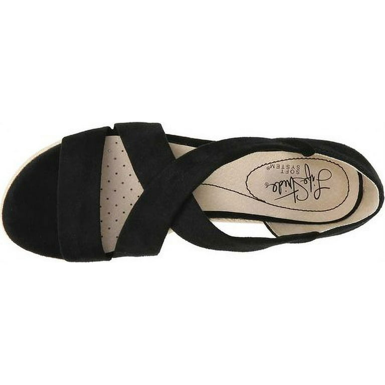 LIFE STRIDE Womens Black Traction Sole Comfort Technology