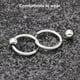 thumbnail image 4 of Jumpingount 1 par de pendientes Unisex para mujer, pendientes exquisitos de acero inoxidable, joyería para novias, esposa, regalos, pendientes circulares Ropa, zapatos y accesorios Miscelánea 10 mm Jumpingount AP018185-02, 4 of 6