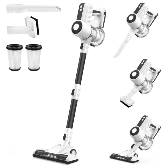MOOSOO Cordless Vacuum Cleaner 4 in 1 Lightweight Stick Vacuum, Powerful Suction, XL-618A