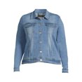 thumbnail image 5 of Dollhouse Womens Junior Plus Denim Jacket, 5 of 5