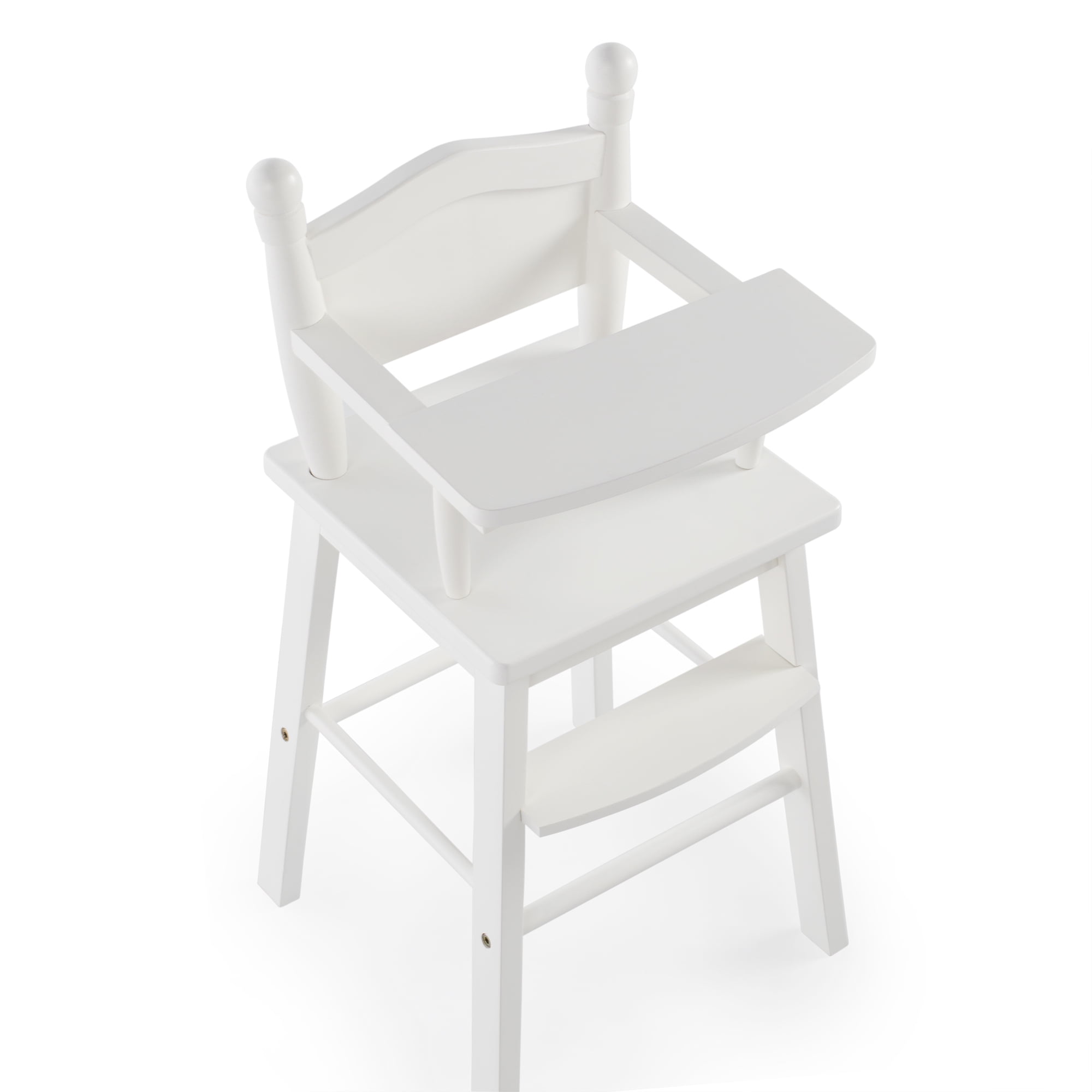 white doll high chair