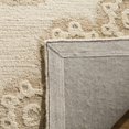 thumbnail image 5 of SAFAVIEH Blossom Brody Geometric Wool Area Rug, Ivory/Beige, 4' x 4' Round, 5 of 6