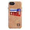 thumbnail image 3 of Dockem Wallet Card Case for iPhone SE 2022, SE 2020 / 8 / 7: Built-in Metal Plate, 2 Card Slots; Exec M2, Tan, 3 of 9