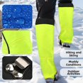 thumbnail image 5 of Guêtres de Randonnée Imperméables à Couverture Complète, Jambières Ajustables pour l'Alpinisme, le Ski et la Protection Hivernale, Extérieur Hommes Femmes (Vert, M), 5 of 5