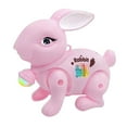 thumbnail image 3 of STARTIST Electric Pet Toy Electronic Interactive Toy Sound Effect Electric Walking Rabbit Toy for Early Education Party Favor Crawling Pink, 3 of 8