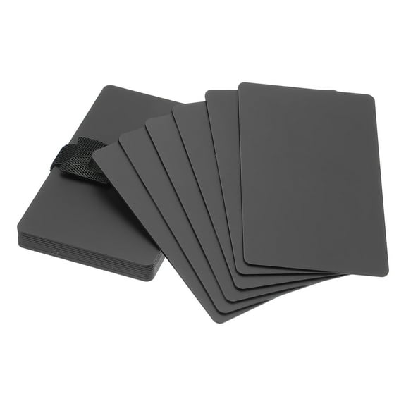 Uxcell Metal Business Card Thick Anodized Aluminum Blank Laser Engraving Cards for Custom Gifts Black