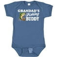 thumbnail image 3 of Inktastic Grandad's Fishing Buddy with White Text Boys Baby Bodysuit, 3 of 5