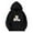 Black, variant on Toddler Girls Hoodie Cartoon Cat Print Hooded Sweatshirt Casual Pullover Hoodies