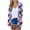 Purple, variant on asdoklhq Womens Plus Size Coats Under $15.00, Woman Long Sleeve T-Shirt Autumn Open Front Christmas Cardigan Loose Outerwear Printing Blouse Coat Pockets Tops