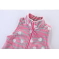 thumbnail image 4 of LittleSpring Kids' Girls' Plush Vest Jacket Sleeveless Winter Vest Fleece Zipper Cute Soft Jacket Pink Love Zebra Print 4T, 4 of 6