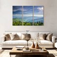 thumbnail image 2 of Elephant Stock Clingmans Dome Mountainscape Wall Art - Horizontal Multi Panel Canvas - 3 Pieceliving Room Wall Decor - Photography Nature Multi Panel - Blue And Green Decor - 74" x 48", 2 of 4