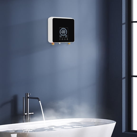 5500W 110V Tankless Hot Water Instant Heater Electric Shower Kitchen Boiler Bath  (Batteries Not Included)