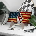 thumbnail image 3 of Bloody Hand on US Flag Funny Personalized License Plate Rust-proof Stainless Steel Metal License Plate Suitable For Men And Women 12.2" x 6.2", 3 of 6