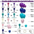thumbnail image 3 of Purple Blue Balloons Teal Pink Balloon Garland Arch Kit for Birthday Baby Shower Mermaid Stitches Under The Sea Encanto Villain Ocean Luau Party Decorations, 3 of 7