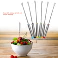 thumbnail image 1 of FAGINEY 6pcs/Set Stainless Steel Chocolate Cheese Dessert Fondue Pot Forks Kitchen Tool Tableware, Stainless Steel Forks Lot, Stainless Steel Forks, 1 of 5