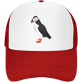 thumbnail image 2 of Puffin Bird Mesh Back Trucker Cap Baseball Cap, 2 of 8