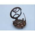 thumbnail image 2 of Handcrafted Model Ships CO-0564-AC Round Sundial Compass with Rosewood Box, Antique Copper - 6 in., 2 of 2