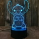 thumbnail image 5 of Disney STITCH & LILO 3D Led Night Light figura de dibujos animados Stitch niños, decoración de la habitación de la cama, lámpara de Anime 3d, regalo de cumpleaños y Navidad para niños, 5 of 5