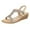 Gold, variant on CAICJ98 Sandals Women Womens Sandals Flats Shoes for Women Comfortable Walking Summer Gladiator Bohemian Beaded Dress Shoe Elastic Ankle Strap Slip On Sandal,Silver