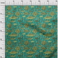 thumbnail image 3 of oneOone Georgette Viscose Sarcelle Foncé Vert Tissu Océan Poisson Robe Tissu Tissu Imprimé par la Cour 42 Pouces de Large, 3 of 4