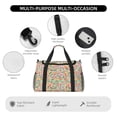 thumbnail image 4 of Balery Travel Bolsa de Gimnasio para Mujeres, Bolsa de Viaje con Bolsillo Húmedo, Bolsa de Fin de Semana para Mujeres, Bolsa de Viaje Resistente al Agua, 4 of 7